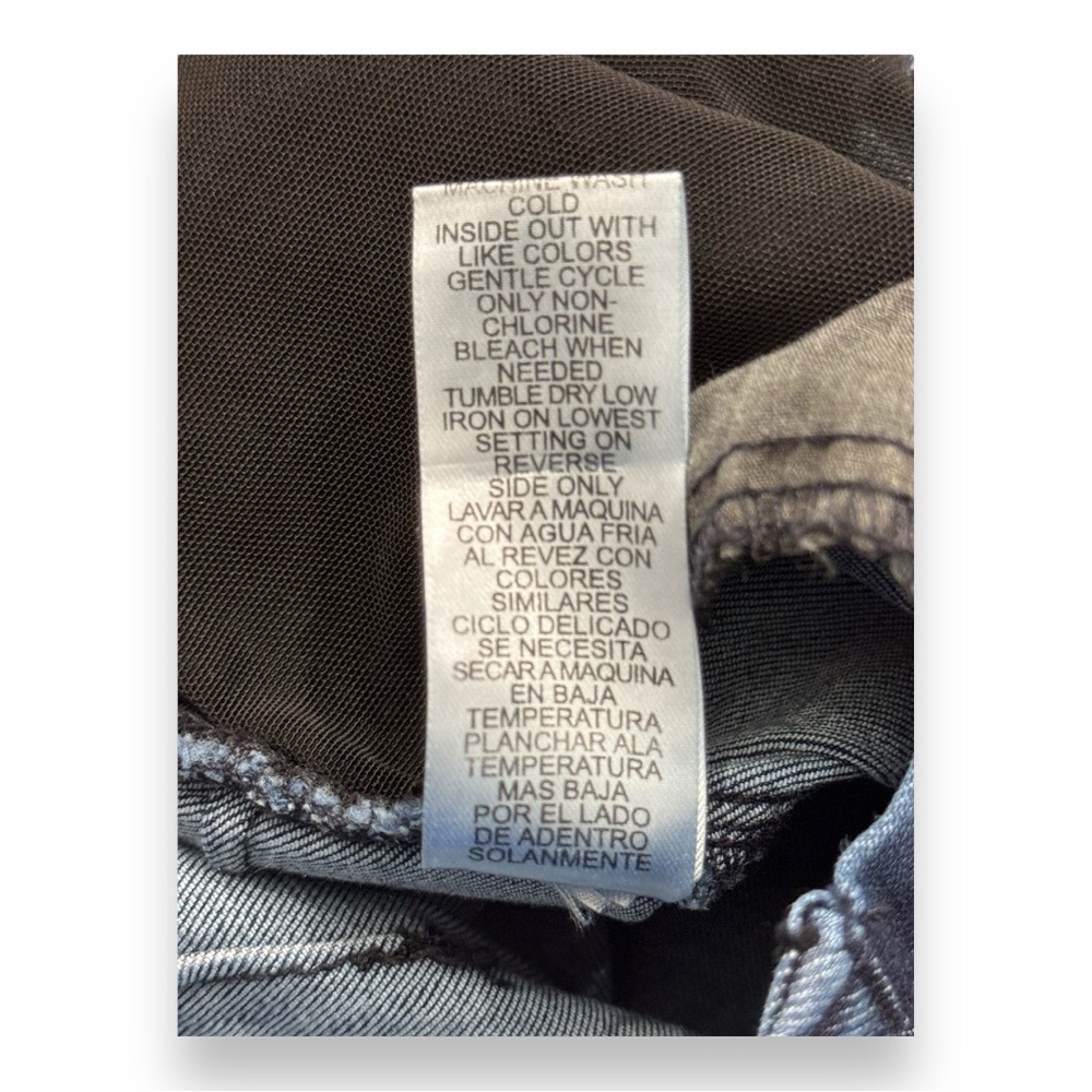 Democracy Luxe "Ab" Solution Booty Lift Jegging Distressed Denim Jeans Women’s 6 - Picture 16 of 16